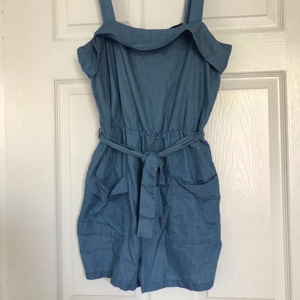 Chambray romper